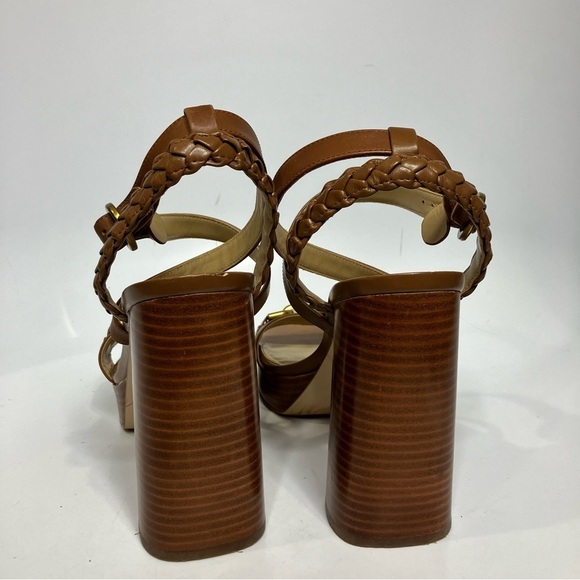 Michael Kors Kailey embellished platform Sandals brown size 9.5 - Picture 8 of 10